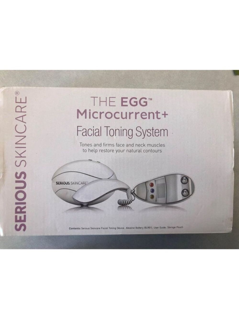 The Egg Microcurrent+ Facial Toning System